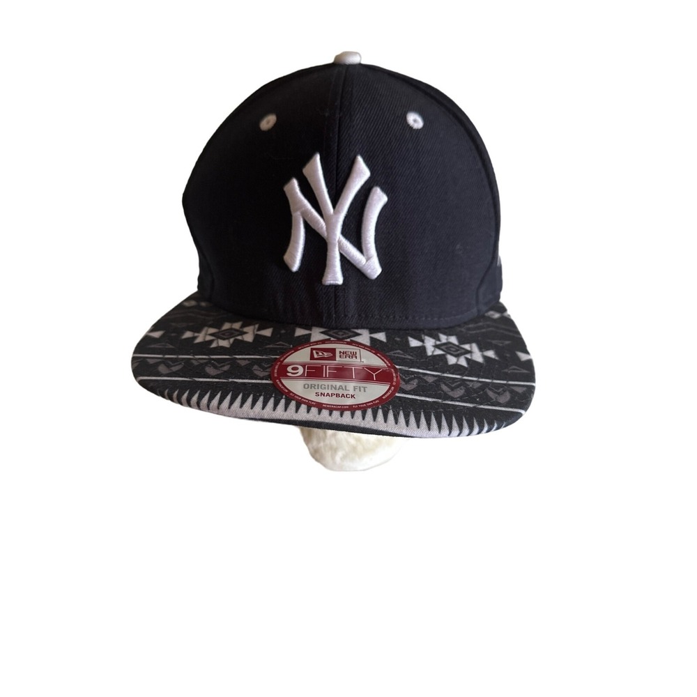 Original Fit Snapback Cap NY Yankees Navy Blue & White Adjustable